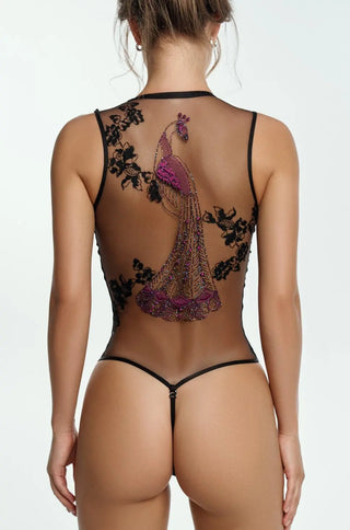 PEACOCK BODYSUIT | Lingerie SHIKKOSA USA