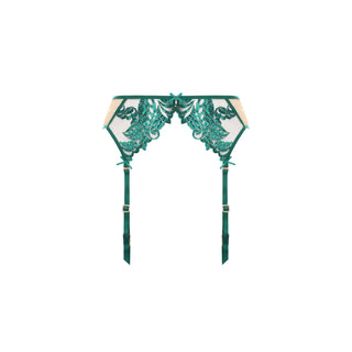 MALAK⎪SUSPENDER BELT Emerald Green - SHIKKOSA USA