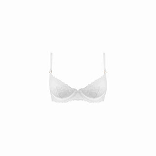 White bra on a white background