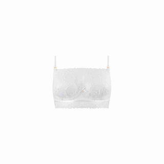 White bralette on a white background