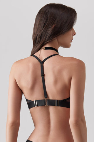 HONEY TRIANGLE BRA BLACK - SHIKKOSA USA 
