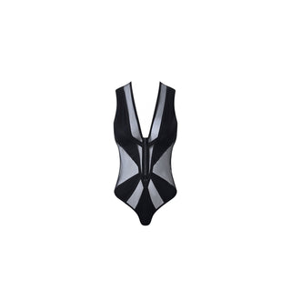 Front side of a zodiac scorpion embroidery bodysuit