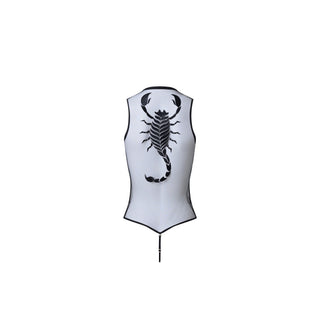 Back side of a zodiac scorpion embroidery bodysuit